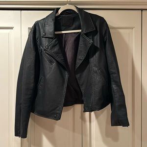 Blank NYC Faux Leather Moto Jacket, L